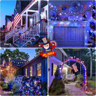 Various patriotic displays