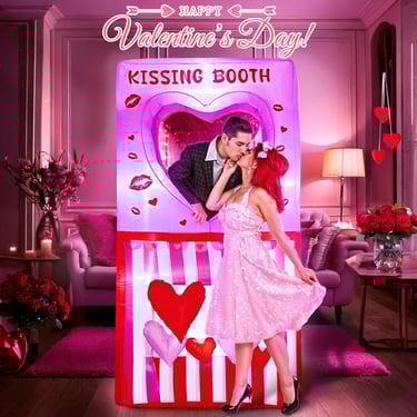 inflatable kissing booth