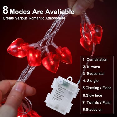 smart tech heart lights