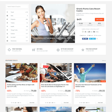 KUPON - Deals & Discounts - Material Design