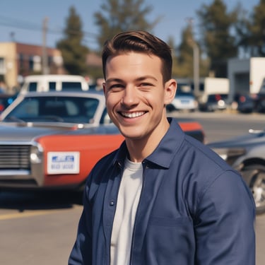 Before-and-after image showcasing a successful paintless dent repair performed by Dent Solutions Oklahoma.