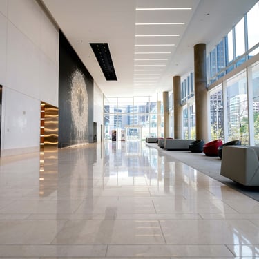 Cleaning strip wax and polished floor