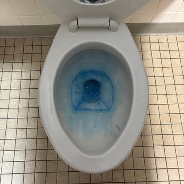 Chemical in toilet