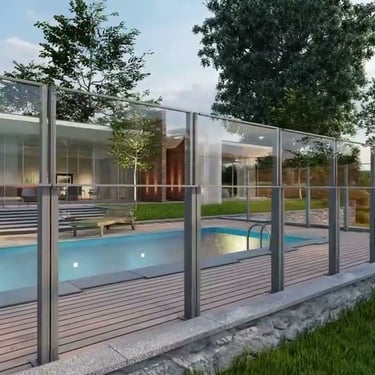 szélfogó üvegkorlát