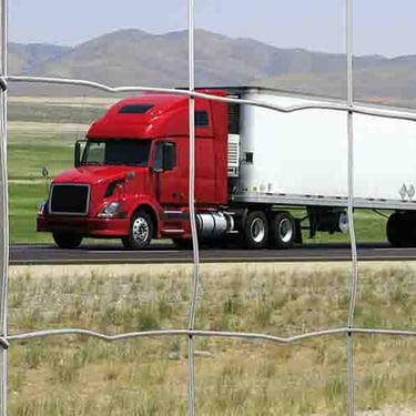 grillage autoroute gros plan