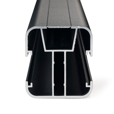 section poteau aluminium 65 x 60 mm pour clôture composite