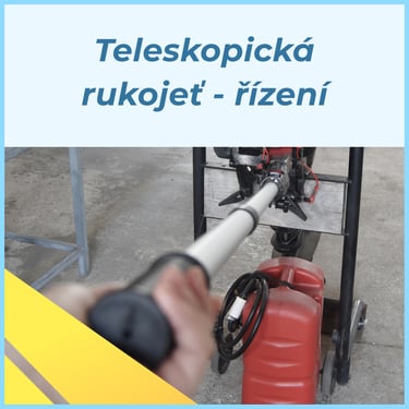 Prodlužovací rukojeť k lodnímu motoru