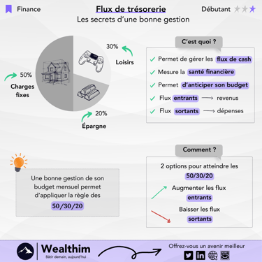 Infographie sur la gestion de son budget