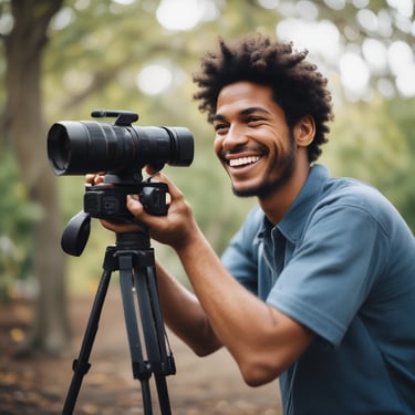 A smiling customer giving a thumbs up in a bright, welcoming environment.