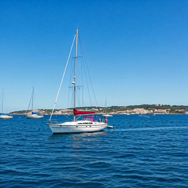 Voilier en pleine navigation le long des côtes pittoresques du Portugal