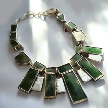 Modernist Chunky Statement Necklace