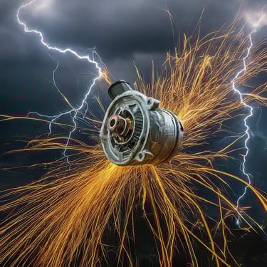 Alternator shooting sparks everywhere 