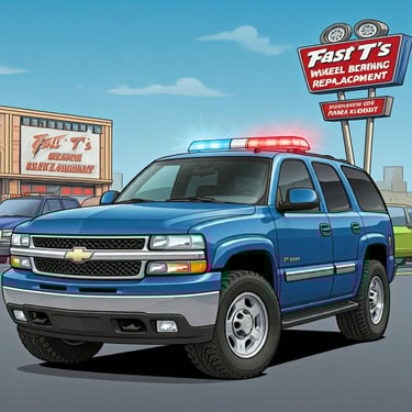 Fast T's emergency wheel bearing replacement Service truck