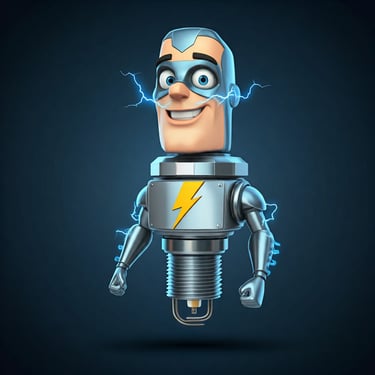 Sammy the Spark Plug Robot