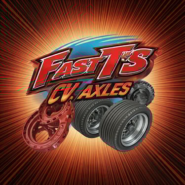 Fast T's CV Axles with wheels, brakes, and an alternator 