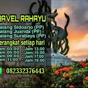 layanan rute Travel Rahayu Malang dari Batu / Malang ke Juanda dan sekitarnya