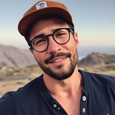 A man standing next to a bike in a building