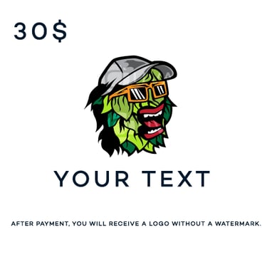 A hipster hop flower mascot with glasses and a hat.