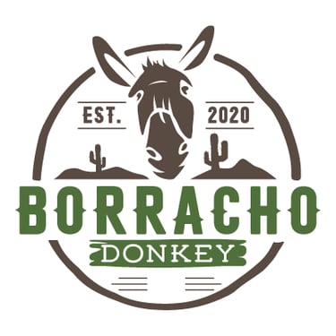 Donkey and cactus logo for the beer industry.