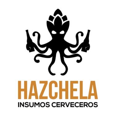 Logo for a brewery, an octopus with beer bottles in its paws.