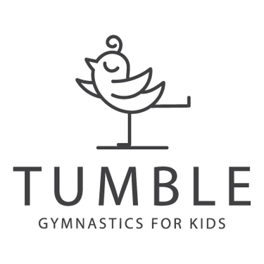 Logo of a bird doing yoga. For a children's sports studio.