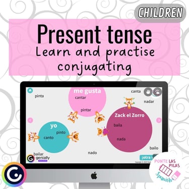 spanish tense interactive game
