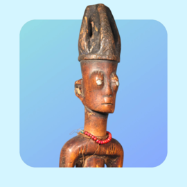 Zbyszek  and Priscilla Plocki Ibeji Twin Figure of yoruba from Nigeria Ilorin