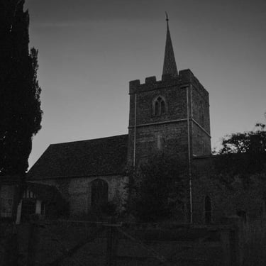 Duxford at night - St Johns church, Creator: Slawek Dejneka