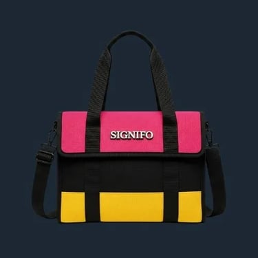 Bag dari kain kanvas polyester SIGNIFO tema CHAOS ORDER