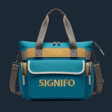 Contoh aplikasi kain kanvas polyester SIGNIFO dalam bentuk tote bag.