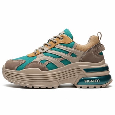 The Teal Mirage Chunky Sneakers
