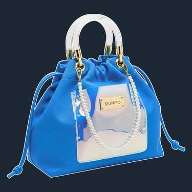 A soft, unstructured tote bag that collapses and folds beautifully, with a drawstring closure.