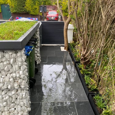 bin store access in new front garden