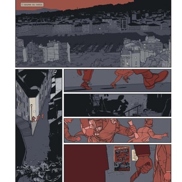 Une planche de la BD Missak, Mélinée& le groupe Manouchian