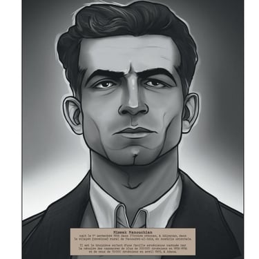 Une planche présentant Missak Manouchian