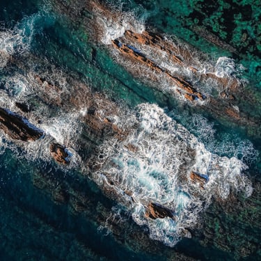 Photographie de drone de la mer