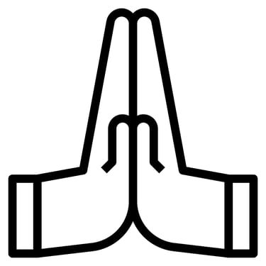 a praying hands with a praying hands