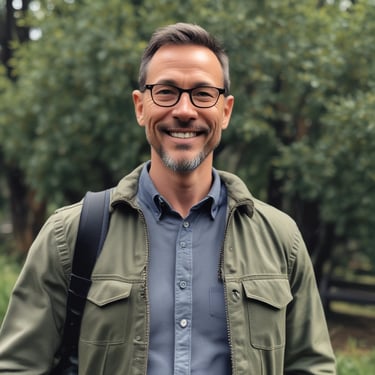 man standing near balcony