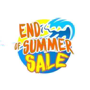 A logo for an end of summer sales event at a car dealership