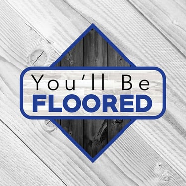 A logo for a wood flooring business