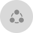 a circular shaped object with a triangle shaped object