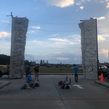 5 Line Rock Climbing Wall
