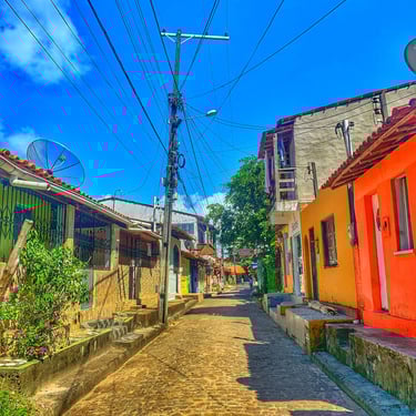 lha de Boipeba, Velha Boipeba, ruas Refúgio do Sagrado. Eventos e hospedagem