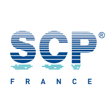 Logo de l'entreprise SCP, partenaire d'Aquaref Piscine