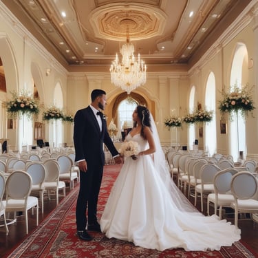 A neon sign with both English and Chinese characters illuminates against a dark background. The sign advertises a travel agency with services such as visa, tour, and ticket assistance. The surrounding area is dimly lit, with faint reflections visible.