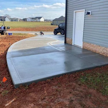 Concrete Driveway extension