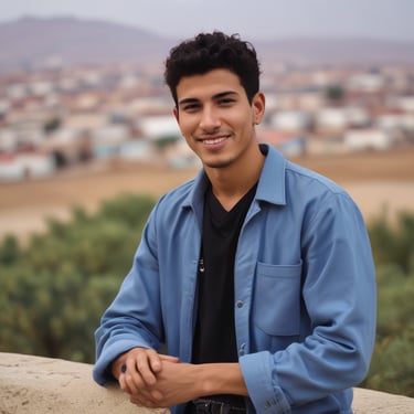 man standing near balcony