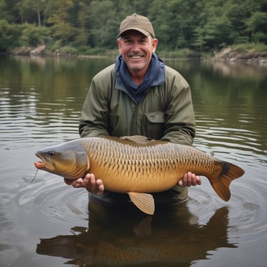 A collection of artificial fishing lures with multiple hooks is spread out on a wooden surface. The lures vary in color, featuring shades of pearl, pink, green, and silver, with realistic detailing resembling small fish. Each lure is equipped with sharp treble hooks, demonstrating their design for catching fish.