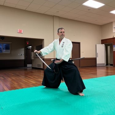 Mark Freed practicing iaijutsu 2024