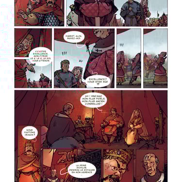 Bandes dessinées, Encrage, charles-le-chauve